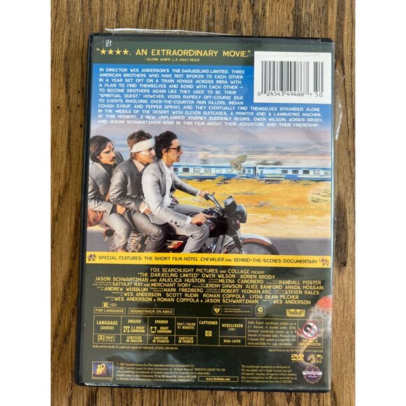 The Darjeeling Limited DVD Wes Anderson Owen Wilson Comedy Movie - Picture 4 of 4